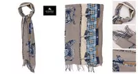 burberry foulard et echarpes fleur gris